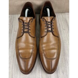 Allen Edmonds Delray Split Toe Cognac Leather Derby Shoes Mens 11B Made In USA